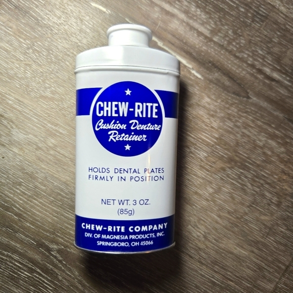 Chew-Rite Cushion Denture Powder NOS-NEW Movie‎ Prop - Picture 1 of 4